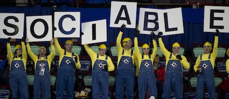 You may have seen these guys hanging around the Scotiabank Saddledome. (Photo, Curling Canada/Michael Burns)