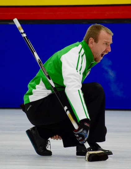 Saskatchewan skip Bruce Korte (Curling Canada/Sonja DiMarco Photo)