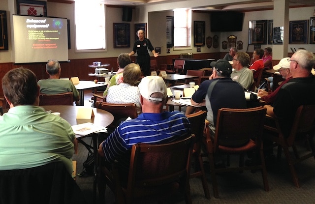 Classroom sessions are part of the OVCA’s Train the Trainer program held recently at the Ottawa Curling Club (Photo courtesy Ottawa Curling Club)