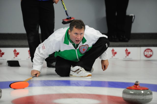 Sean Meacham, 2014 Canadian Mixed Curling Championship (CCA Photo)