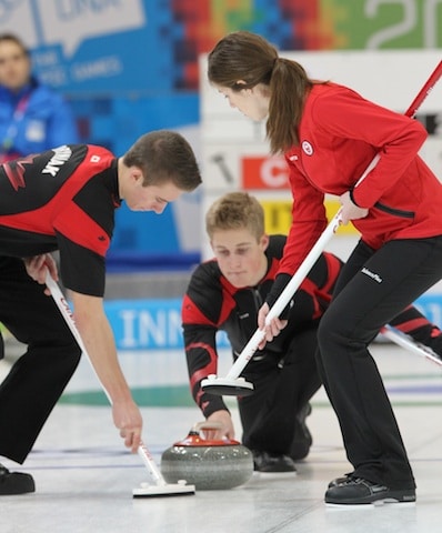 Action on the ice in Innsbruck at the 2012 Youth Olympic Games (Photo WCF/Richard Gray)