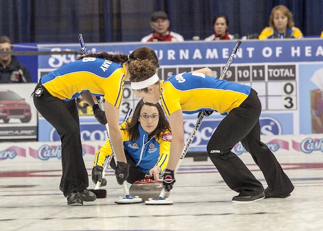 the 2014 Scotties Tournament of Hearts, the Canadian Womens Curling Championships, Montreal Quebec