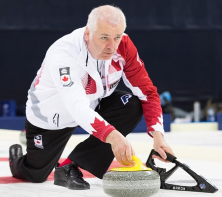 Nova Scotia skip Alan O'Leary skipped Canada to a silver medal at the 2015 World Seniors in Sochi, Russia. (Photo, World Curling Federation)