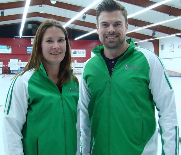 Marliese Kasner and Dustin Kalthoff will wear the Maple Leaf at the 2016 World Mixed Doubles Championship. (Photo Curling Canada/Darlene Danyliw)