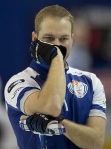 Cheez Whiz buddy, Geoff Walker, of Team Brad Gushue (Curling Canada/Michael Burns photo)