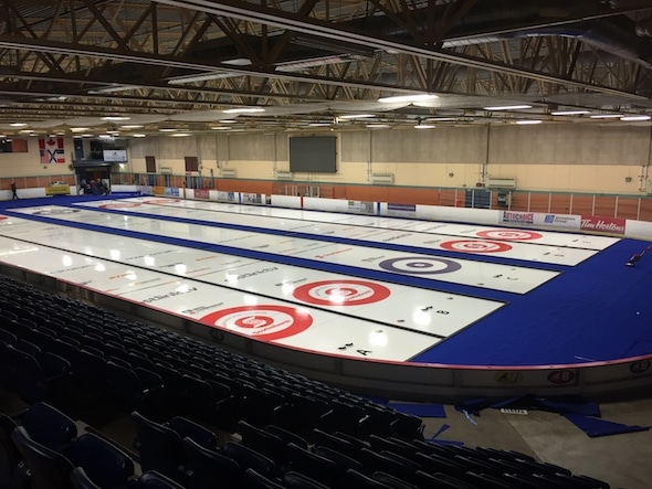 Canada's top mixed curling teams open play in the 2017 Canadian Mixed Championship at the Mariners Centre in Yarmouth, N.S. (Photo, courtesy Rick Allwright)