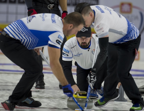 Brandon MB,December 1, 2016.Home Hardware Canada Cup of Curling.Team Carruthers, skip Reid Carruthers.Curling Canada/michael burns photo