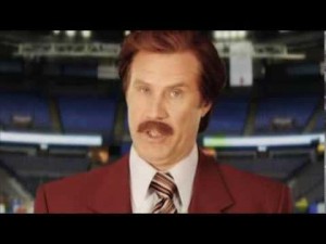 Ron Burgundy’s message for Vic Rauter