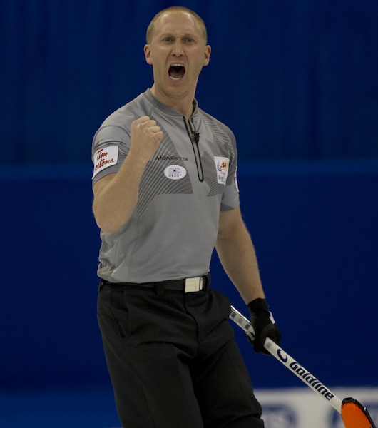 Winnipeg Mb. Tim Hortons Roar of the Rings 2013.skip Brad Jacobs.CCA/michael burns photo