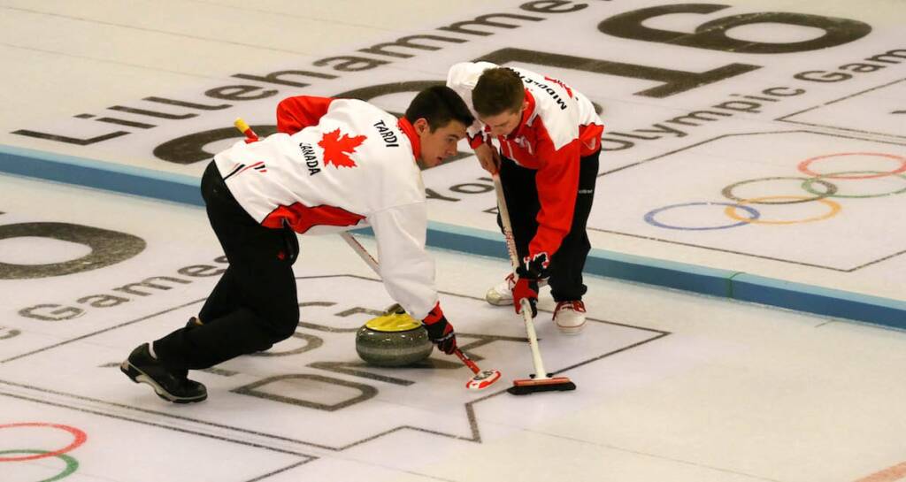 Tyler Tardi and Sterling Middleton in action at the 2016 Youth Olympic Games in Lillehammer, Norway (WCF/Richard Gray photo)
