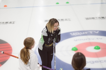 Leading the House: A Q&A with three women sliding curling forward ...