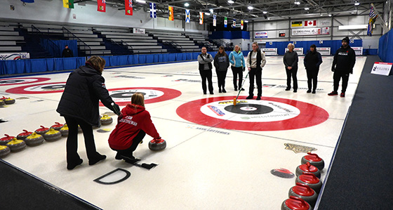 A pilot program ran at Assiniboia during the 2025 Canadian Mixed Curling Championship. (Photo, Curling Canada/Cathy Sinclair)